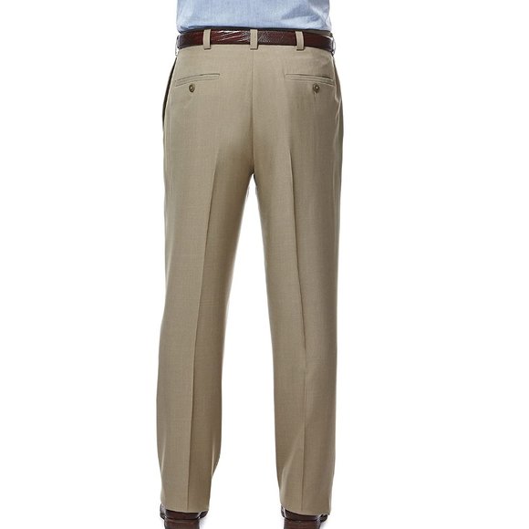 NWT Haggar Men's Premium No Iron Pants Flexfit Waist Khaki Size 36x34 $60 JK034 - Picture 3 of 3